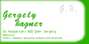 gergely wagner business card